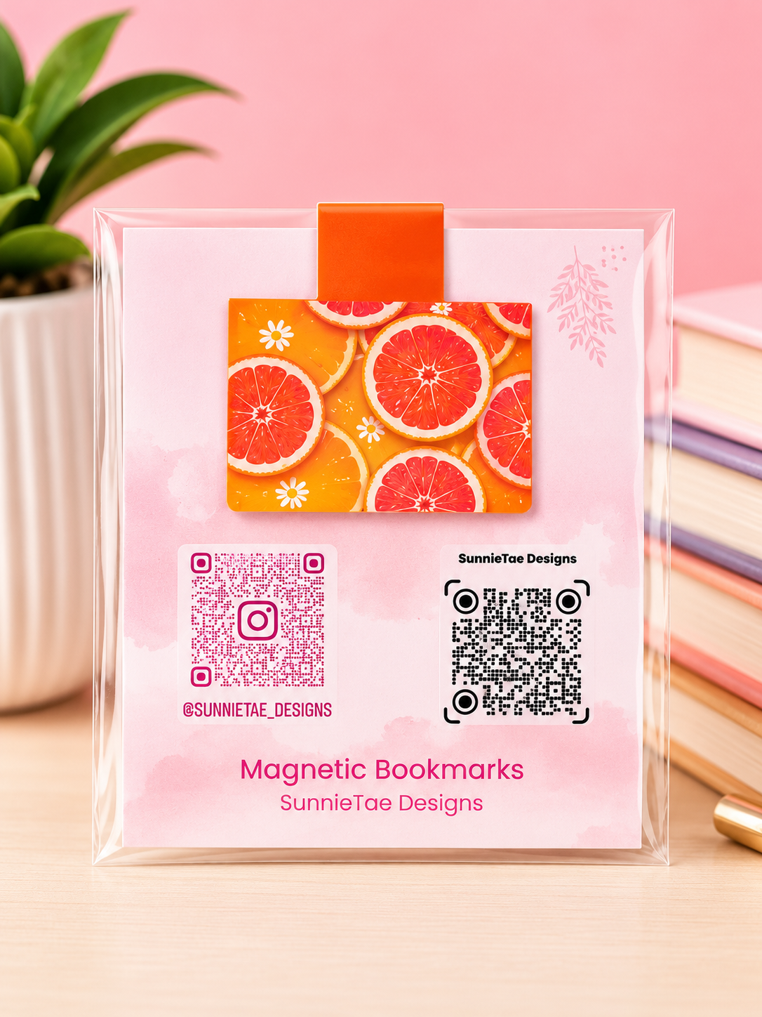 Citrus Magnetic Bookmark