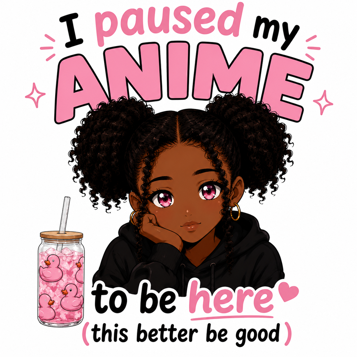 I Paused My Anime Hoodie