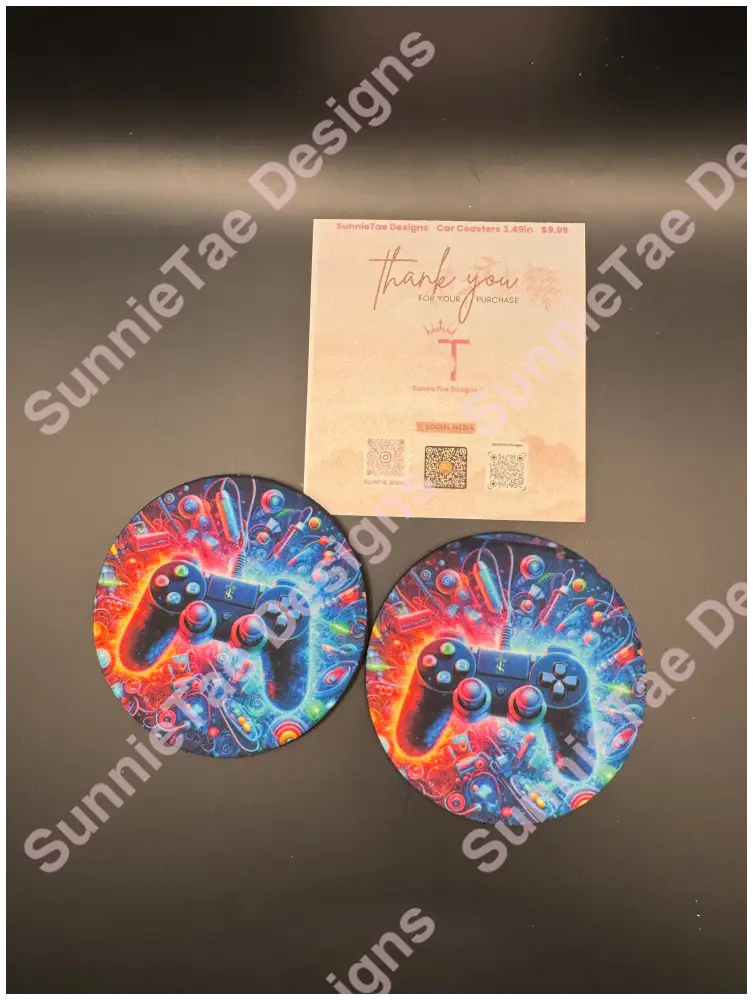 Round Rubber-Backed Coasters – 3.5’’ Sublimated Designs for Anywhere