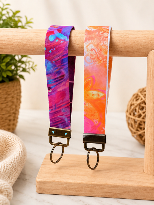Color Splash Wristlet Keychain