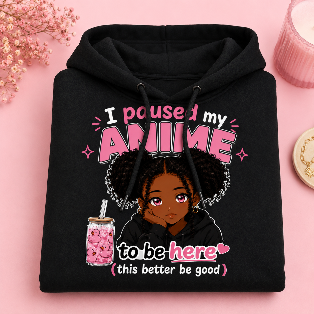 I Paused My Anime Hoodie