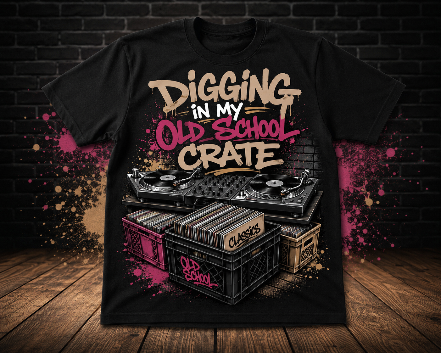 Digging In My Old School Crate T-Shirt