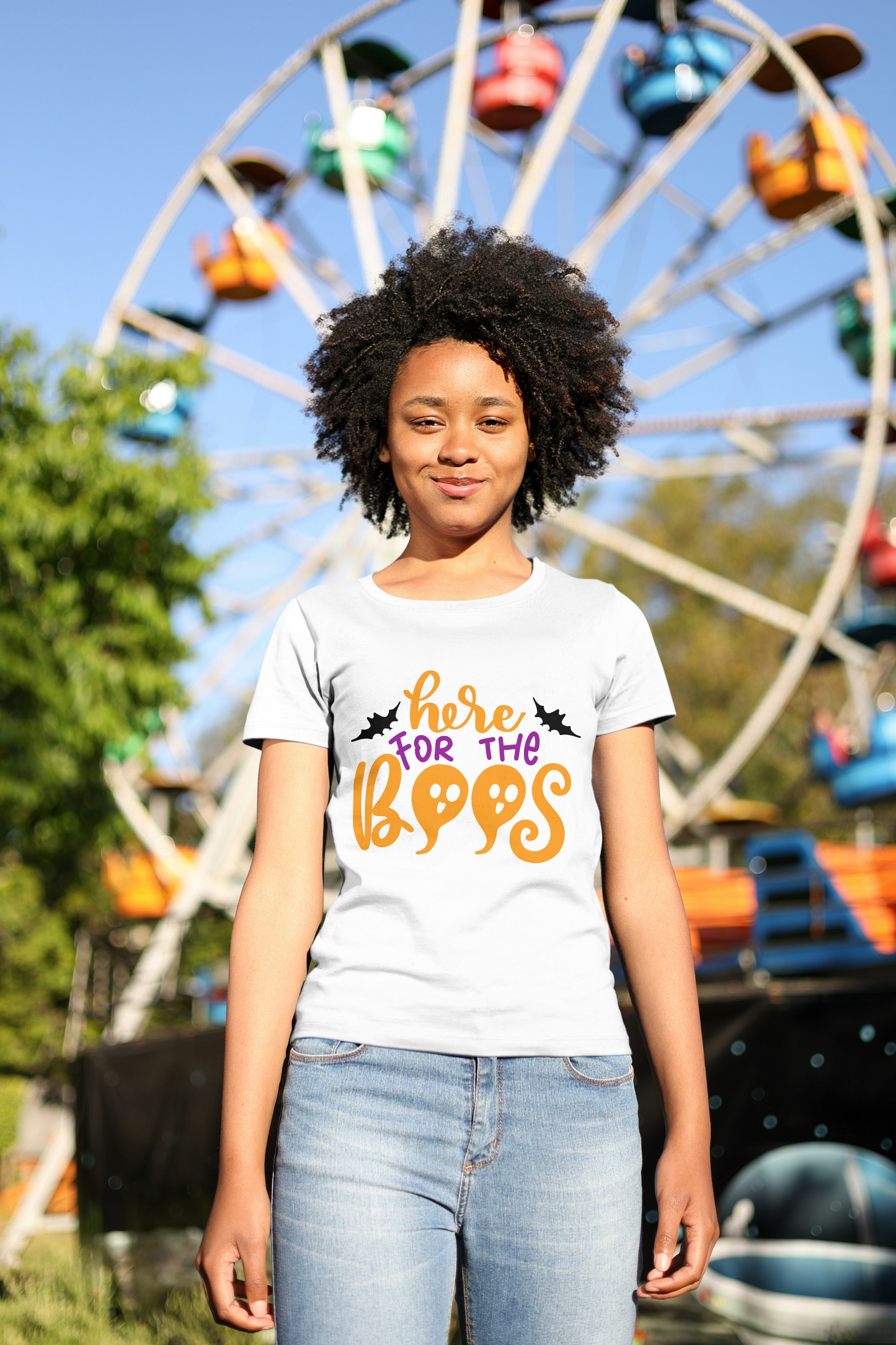 Here for the Boos - Halloween tshirt