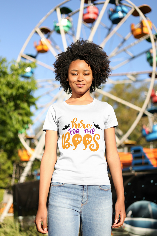 Here for the Boos - Halloween tshirt