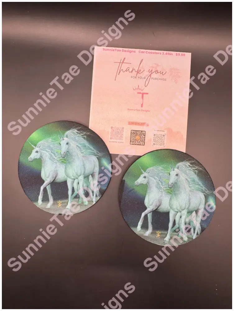 Round Rubber-Backed Coasters – 3.5’’ Sublimated Designs for Anywhere