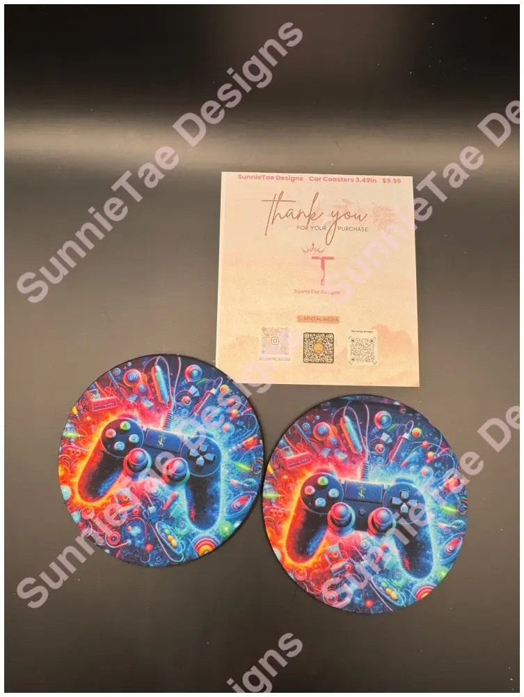 Round Rubber-Backed Coasters – 3.5’’ Sublimated Designs for Anywhere