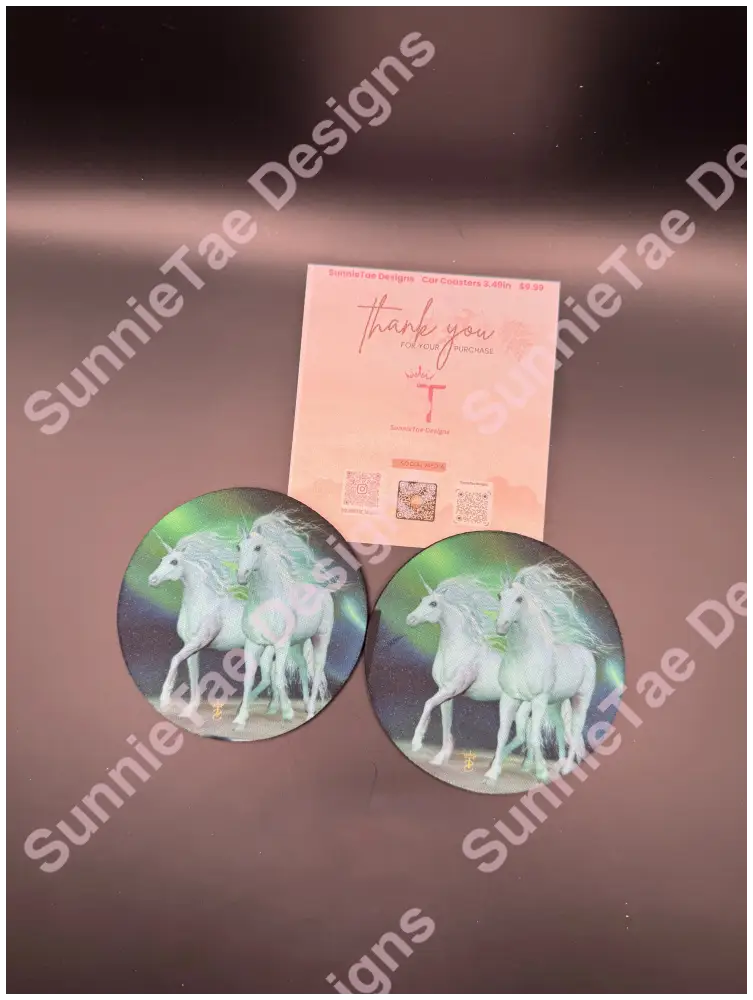 Round Rubber-Backed Coasters – 3.5’’ Sublimated Designs for Anywhere